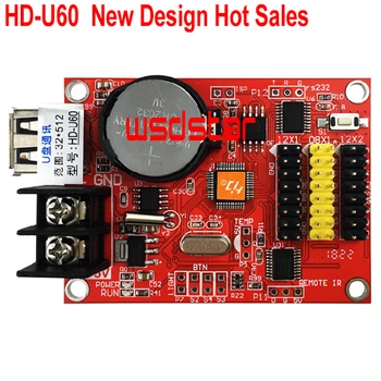 

HD U60 HD-U60 New Design 1*HUB08 2*HUB12 512*32 USB LED control card Single & Dual Color LED control card a40s/U60 5pcs/lot