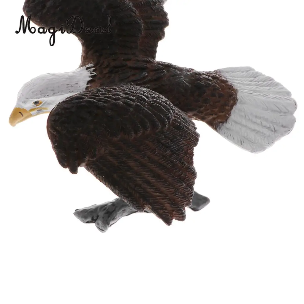 Flying Bald Eagle Animals Figure Toys Realistic Wild Forest Creatures Action Model Kids Educational Cognitive Statues Toy Decor