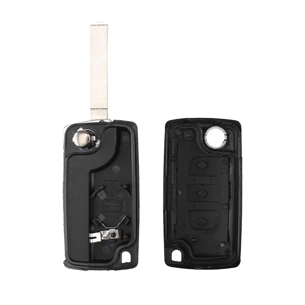 KEYYOU 3 кнопки флип дистанционного ключа чехол оболочка брелок для PEUGEOT 407 307 308 607 CE0536