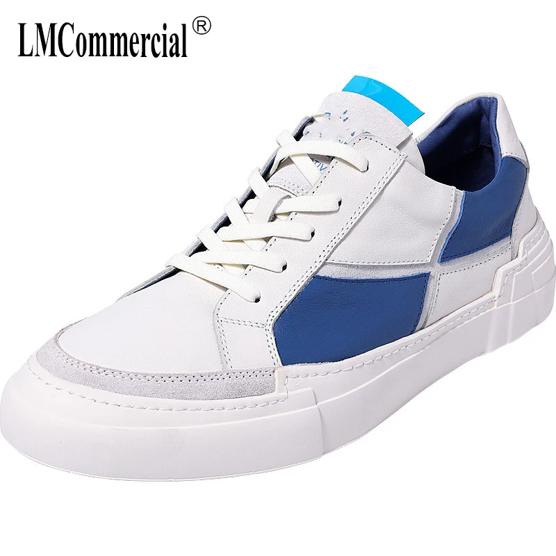 

Baitao Basic Small White Shoes Men's New Spring Trend 2019 Korean Version Leisure Men's Flat Bottom Shoes Men's Genuine Leather