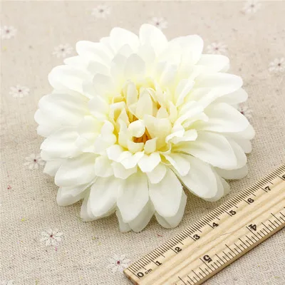 10 см искусственные цветы Хризантема свадебный цветок искусственный цветок цветочные украшения из шелка для свадебной арки - Цвет: 8