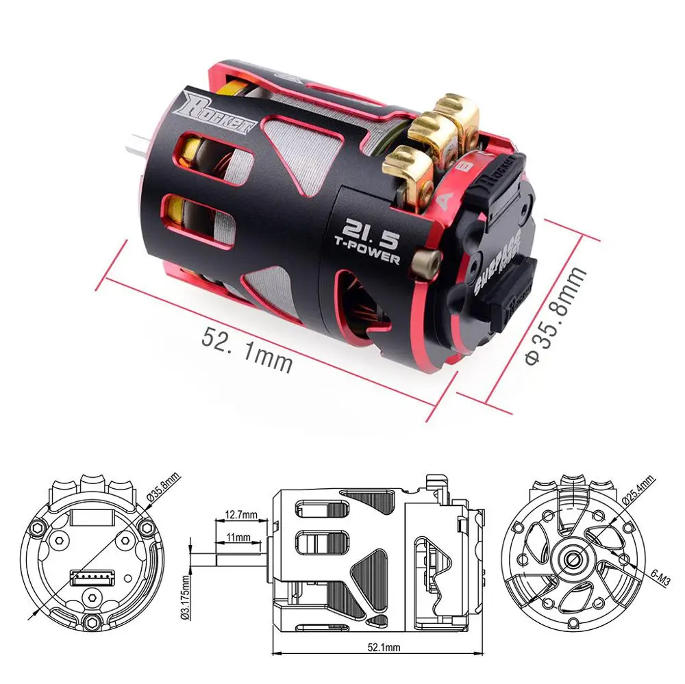Rocket 540 V4S 13 5 T 17 21 25 бесщеточный двигатель с датчиком и ротор для спецификации