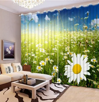 

3D Printing Curtains High-grade High Quality Blackout Curtains Lifelike Bedroom Living Room Sunshade Window Curtain CL-DLM216