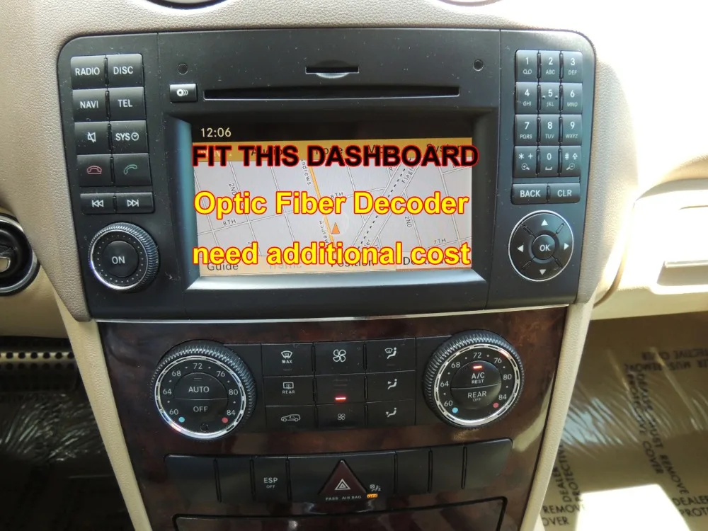 7''Android 9.0 Quad Core Car DVD GPS Player For Mercedes Benz ML CLASS W164 ML350 ML430 ML450 ML500 GL CLASS X164 BT Canbus USB
