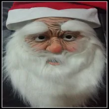 Halloween Christmas Cosplay Funny Super soft The Santa Claus Mask Wig Beard Costume Christmas Party Holiday Supply in stock