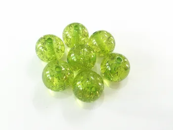 

12mm 480pcs/bag ,20mm 100pcs/bag, Light Green Chunky Resin Glitter Beads