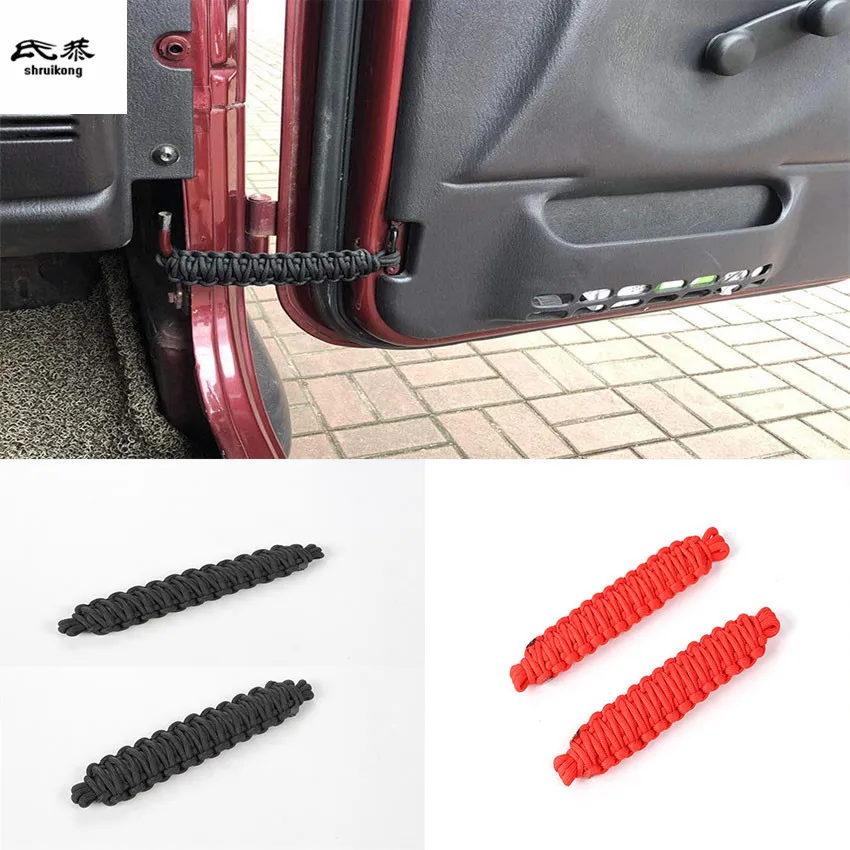 

2 шт./лот ПВХ автомобильный ограничитель двери бандаж декоративный чехол для 2018-2021 JEEP Wrangler JL автомобильные аксессуары