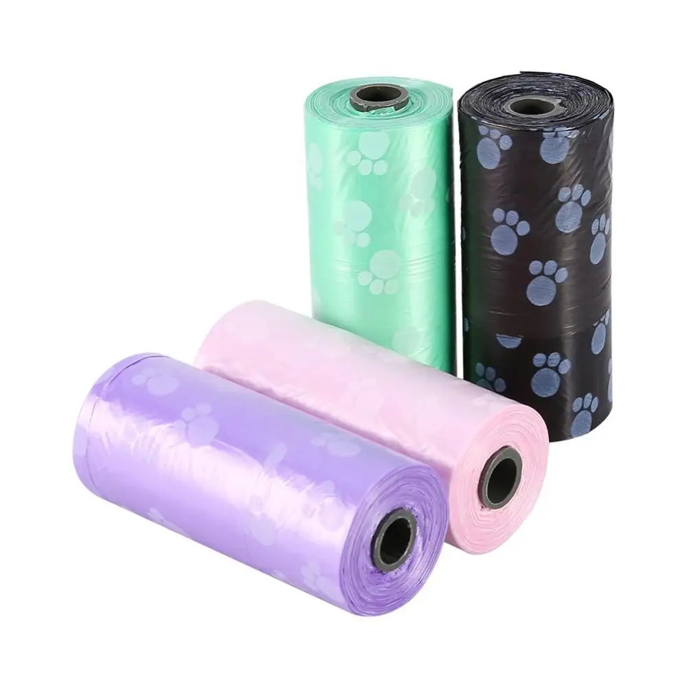 

10 Roll Biodegradable Garbage Bags Printing Dog Waste Poop Bag Pick Up Clean Bag Garbage Bag Holder Outdoor Travel Pet Supplies