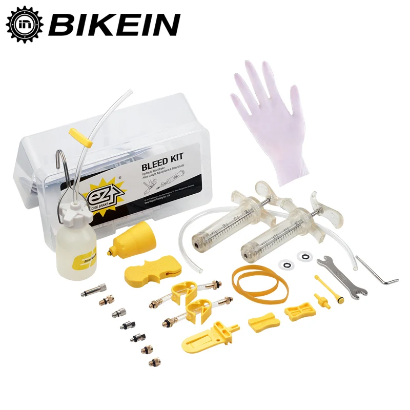 BIKEIN - EZ Master Hydraulic Disc Brake Bleeding Tool Kit Suitable For Mineral Oil & DOT Brake System Universal Kit Professional BIKEIN - EZ Master Hydraulic Disc Brake Bleeding Tool Kit Suitable For Mineral Oil & DOT Brake System Universal Kit Professional