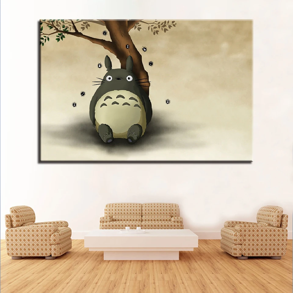 Холст для живописи Wall Art Рамки домашний декор 1 Piece/Pcs Мой сосед Тоторо плакат