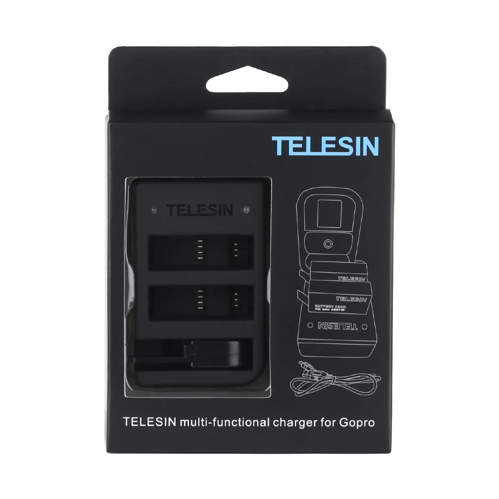 TELESIN Универсальный 3 канальный USB слота зарядное устройство WiFi Пульт