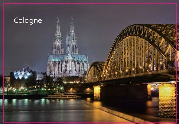 Металлические завернутые магниты SOUVEMAG Deutschland Cologne City Sence металлический магнит на