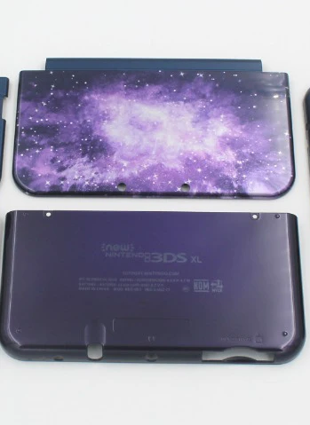 Ограниченная серия, Передняя Нижняя оболочка, чехол для New 3DS XL LL, Передняя Задняя Лицевая панель для kingd New3DSXL - Color: Starry sky cover