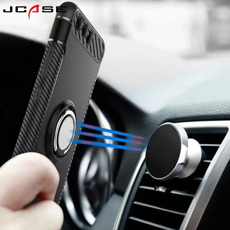 

Fashion 360 Degree protection PC+TPU Cell phone Case For Huawei P10Lite Vehicle mounts magnet stents For Huawei P10 Plus Coque