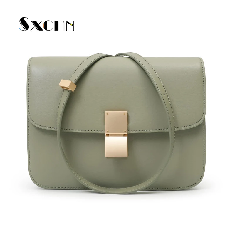 

SXCNN Fashion female Genuine leather Crossbody Bags Casual Quality Women Messenger Bags Designer Shoulder bag bolsas feminina