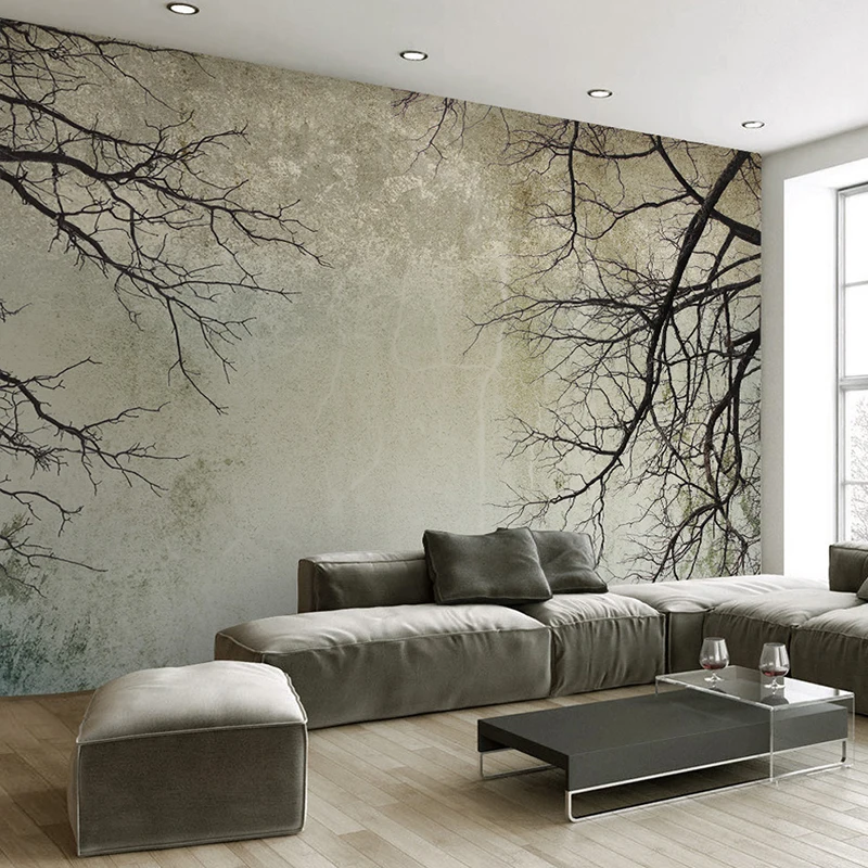 Us 81 52 Di Scontocustom 3d Foto Carta Da Parati Creativa Astratta Complementi Arredo Casa Stile Nordico Rami Di Albero Cielo Papel De Parede