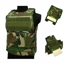 Безопасность анти-удар тактический жилет пластина военный защитный жилет Открытый страйкбол охотничьи жилеты регулируемые плечевые ремни военный жилет