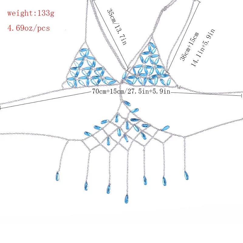 Boho блестки цепи для тела кисточка пляжная цепь на тело бюстгальтер Мода жгут Шарм аксессуары для тела ювелирные изделия для женщин и девушек