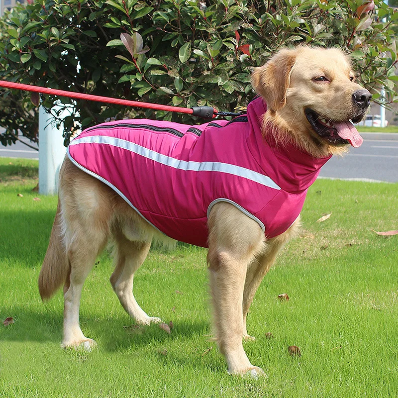 XL-6XL Reflective Dog Coat Jackets Winter Waterproof Pet Clothing Warm Dog Vest Clothes For Medium Large Dogs Bulldog Labrador
