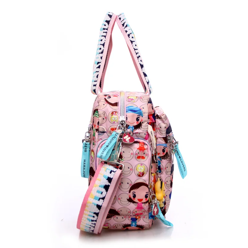  New+Harajuku Doll key chain waterproof nylon handbag ladies bag one shoulder cartoon bolsos cross-b - 32841092266