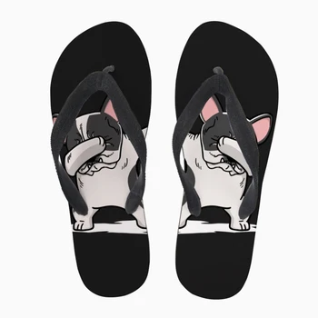 

Customized Slippers Summer Men Casual Flip Flops Fashion Dabbing Dachshund Funny Doxie Pattern 3D Man Summer Beach Flat Sandals