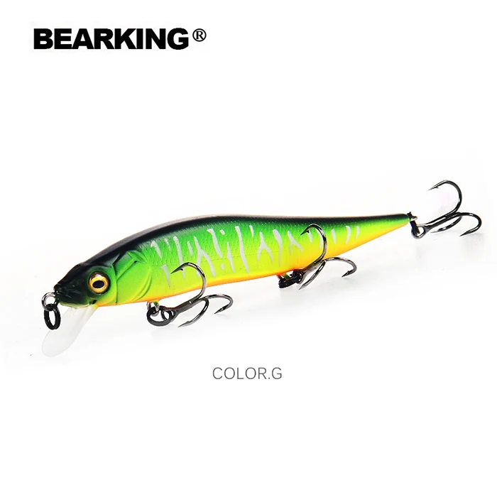 hot Bearking perfect action 12different colors fishing lures,98mm/10g, sp minnow 12 different colorful color,free shipping - Цвет: G