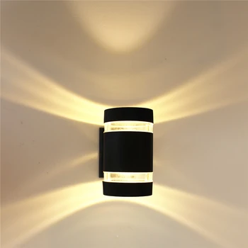 

LED Porch Light Outdoor Garden Light Waterproof IP65 Waterproof Aluminum Led Wall Lamp 6W 90~260V indoor Wall Lights wall sconce