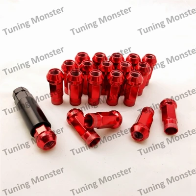 Тюнинг Monster 20 шт Muteki SR48 стальные колесные гайки длина 48 мм M12x1.5/M12x1.25 - Название цвета: Red