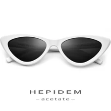 Ацетатные женские солнцезащитные очки, поляризационные,, модные, зеркальные, кошачий глаз, для девушек, сексуальные, высокое качество, полные, солнцезащитные очки «кошачий глаз» для женщин