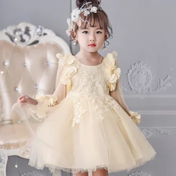 

2019 children's princess dress wedding dress flower tutu dressesgirls show dresses A1901