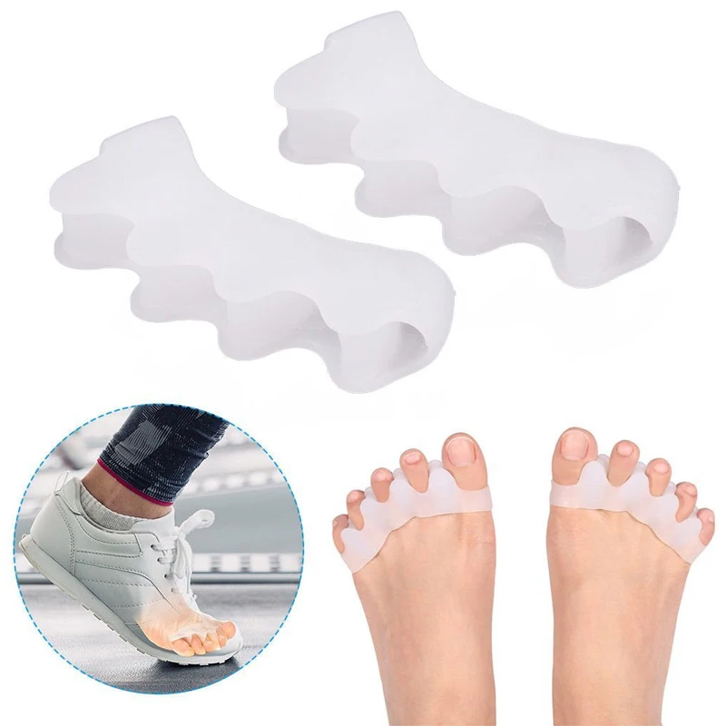 

1Pair Gel Toe Separators Toe Straightener Toe Stretchers for Women and Men Shoe Toe Spacer
