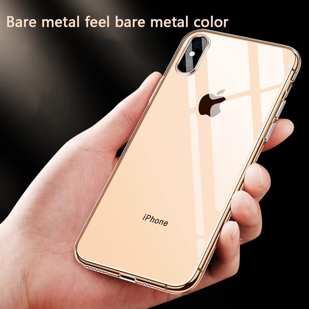 Противоударный Прозрачный чехол для телефона iPhone 6S 8 7 6 Plus мягкий ТПУ X XS max XR
