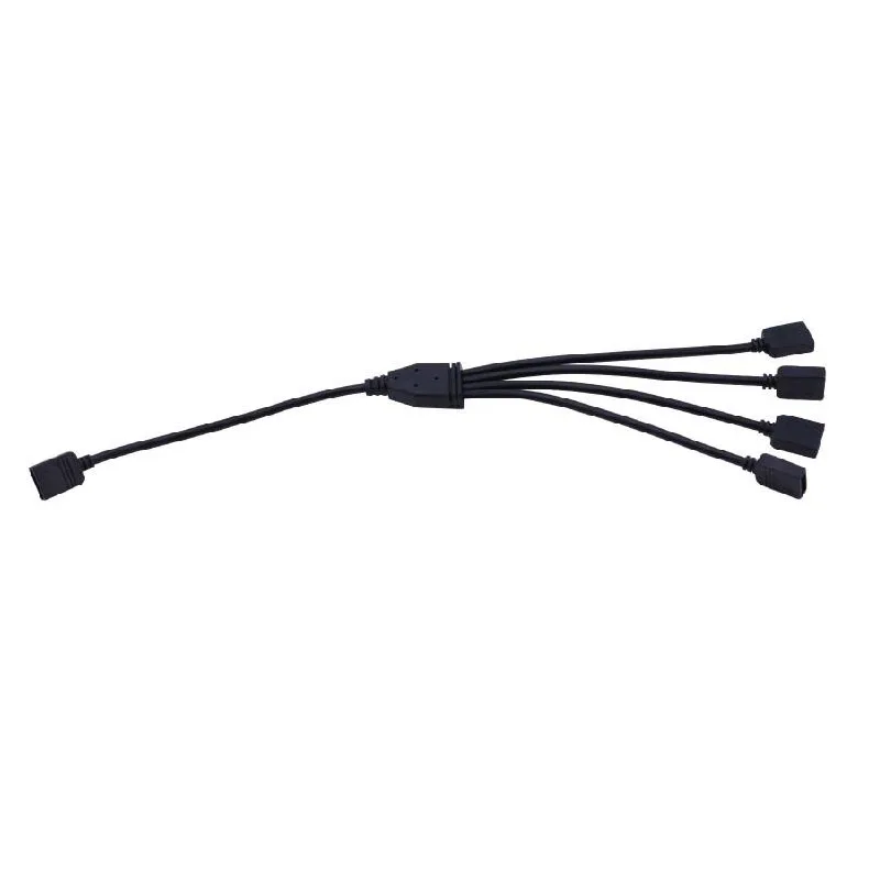 4 Pin гнездовой разъем Удлинительный кабель RGB разветвитель 1to1 1to2 1to3 1to4 для 3528 5050