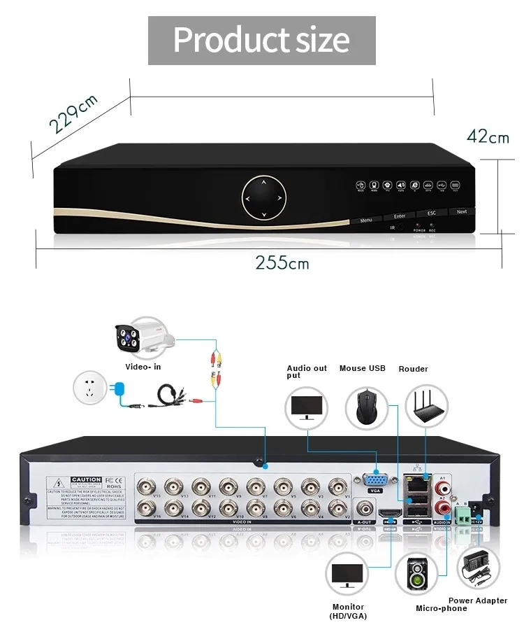 LS-AKA2 16CH AHD DVR системы 1080 P HDMI CCTV DVR водостойкий ИК Крытый безопасности камера комплект камеры скрытого видеонаблюдения s системы