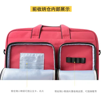 

New Multifunctional Briefcase Laptop Bag Large Capacity Waterproof Shockproof Storage Bag DOM668