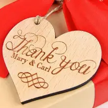 Выгравированные пользовательские спасибо деревенский Свадебный деревянный подарочные бирки пригласительные этикетки карты вечерние помолвки декоративные аксессуары для душа невесты
