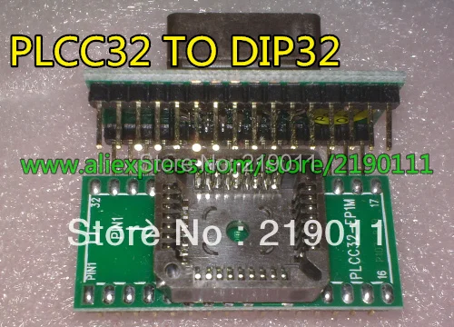 Free-Shipping-PLCC32-to-DIP32-Adapter-PLCC32-Turn-DIP32-IC-Test ...