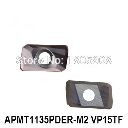 10PCS  carbide insert APMT1135PDER-M2 VP15TF Turning blade,Suitable for BAP300R MILLING CUTTER series Lathe tool