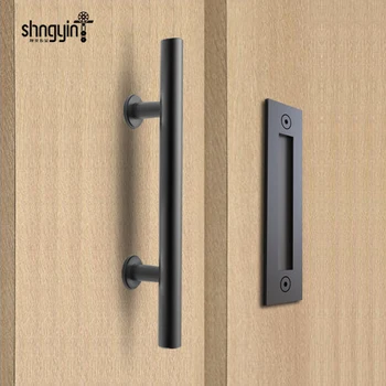 

The black handle, door handle round dark, modern minimalist high-grade stainless steel cabinet handle, door handle.