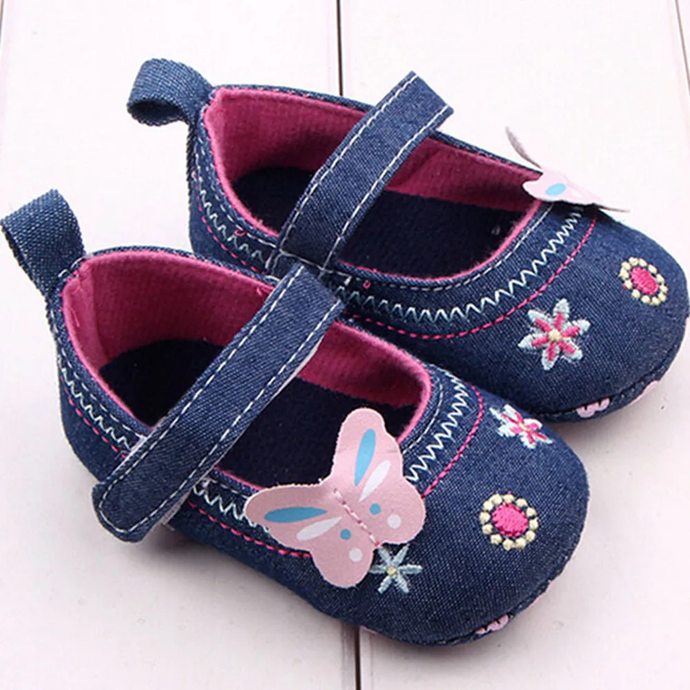 

Newborn Baby Shoes Toddler Kids Fashion Butterfly Flower Decoration Shoes Soft Sole Toddler Shoes 0-18 Month Bebe Zapatos