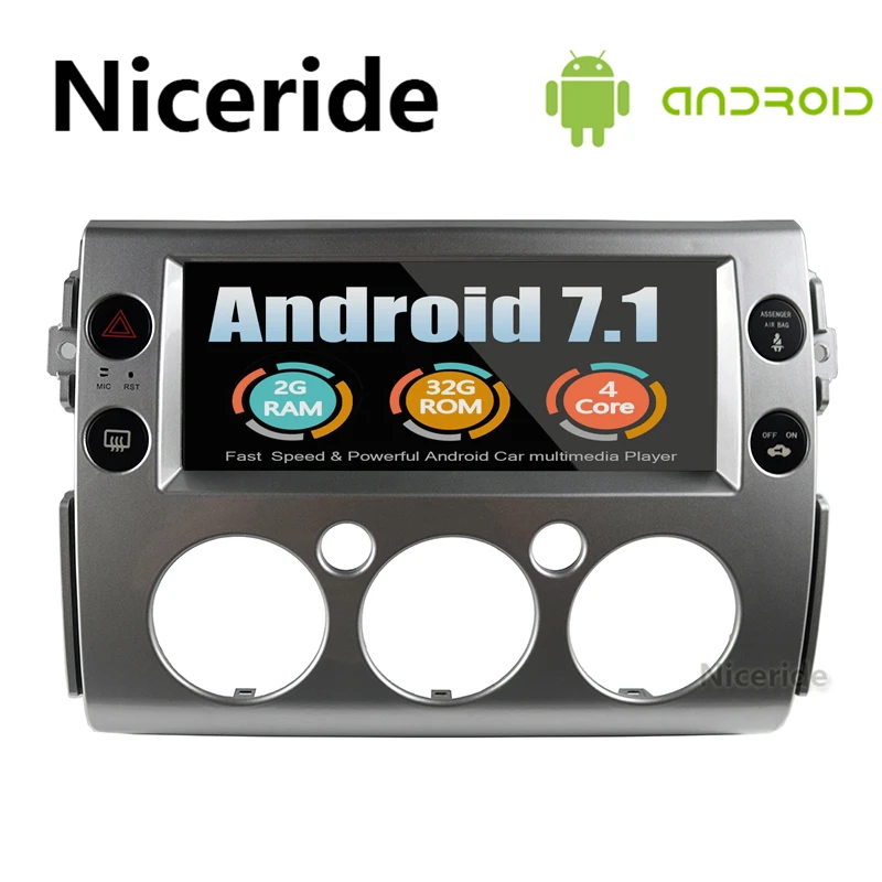 Touch Screen 10.25&quot Android 7.1 Car DVD Radio for Toyota Cruiser FJ 2007 2008 2009 2010 2011 2012-2016 GPS Navigation BT WIFI |