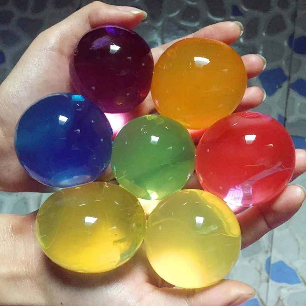 30 PCS Water Beads Crystal Soil Rainbow Mix Water Jelly Balls Vase