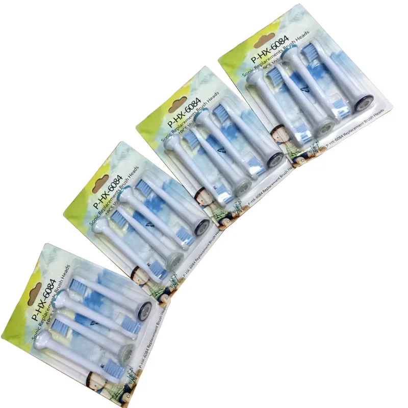 

DHL Free Shipping 2000pcs Best Sonic Electric Toothbrush Replacement For Philips Sonicare Brush Heads Kids Soft Bristles HX6084