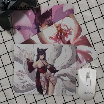 

Yinuoda My Favorite Ahri League of legends Rubber Mouse Durable Desktop Mousepad Anti-Slip Laptop Mice Pad Mat Mouse pad anime
