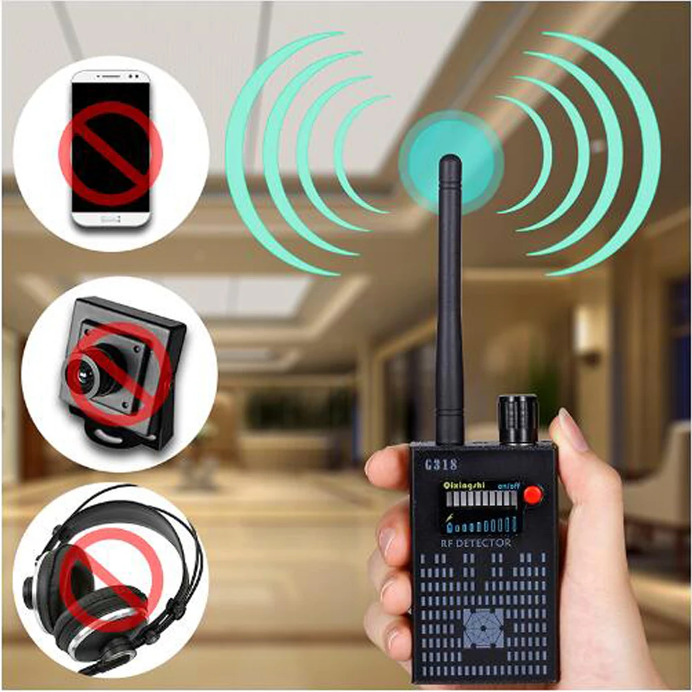 Prix 1 PCS Anti Sans Fil Caméra Détecteur Gps Rf Mobile Téléphone Signal détecteur Dispositif Tracer Finder 2G 3G 4G Bug Finder Radio Détection