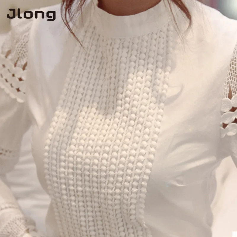 Летняя женская тонкая рубашка с вышивкой и длинными рукавами, белая хлопковая блузка, Новинка