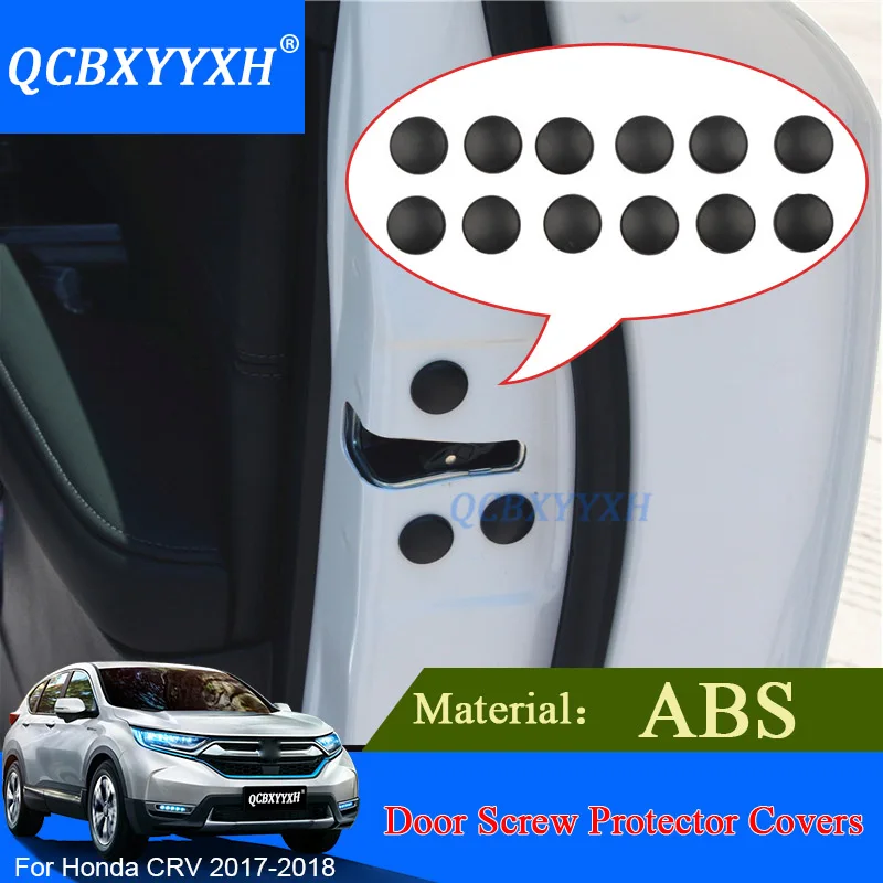QCBXYYXH 12Pcs/lot Car Styling ABS Car Door Lock Screw Protection For Honda CRV CR V 2017 2018