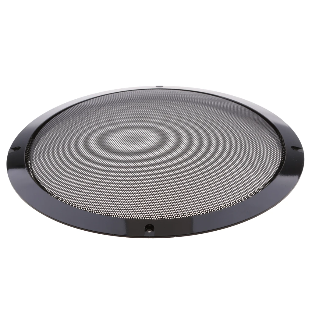 10 inch Black Color Mesh Speaker Decorative Circle Subwoofer Grill Cover Guard Protector with Screw 