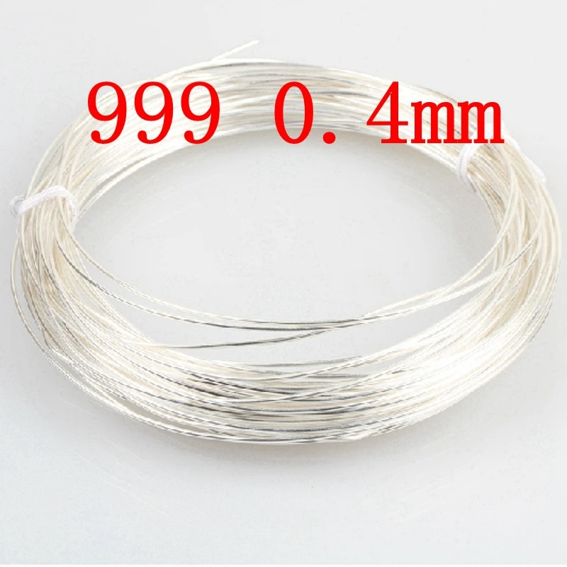 999 Purity 0.4mm Pure Silver Wire 27 Gauge silver thread on Aliexpress