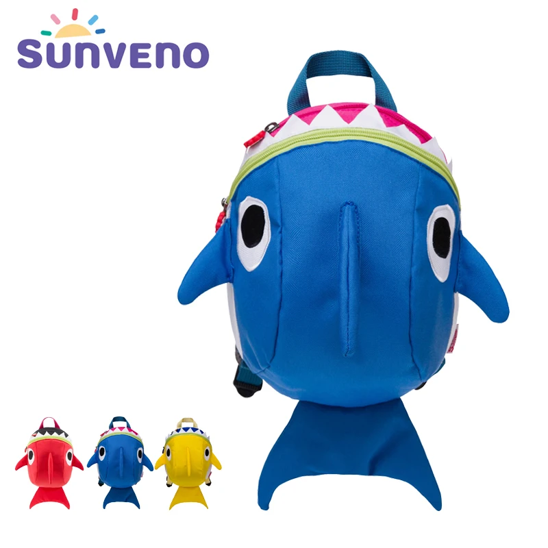 SUNVENO Cartoon Baby Harness Toddler Safety Backpack Anti-lost Strap Walking Backbag Child Safety Wristbands Walking Wings